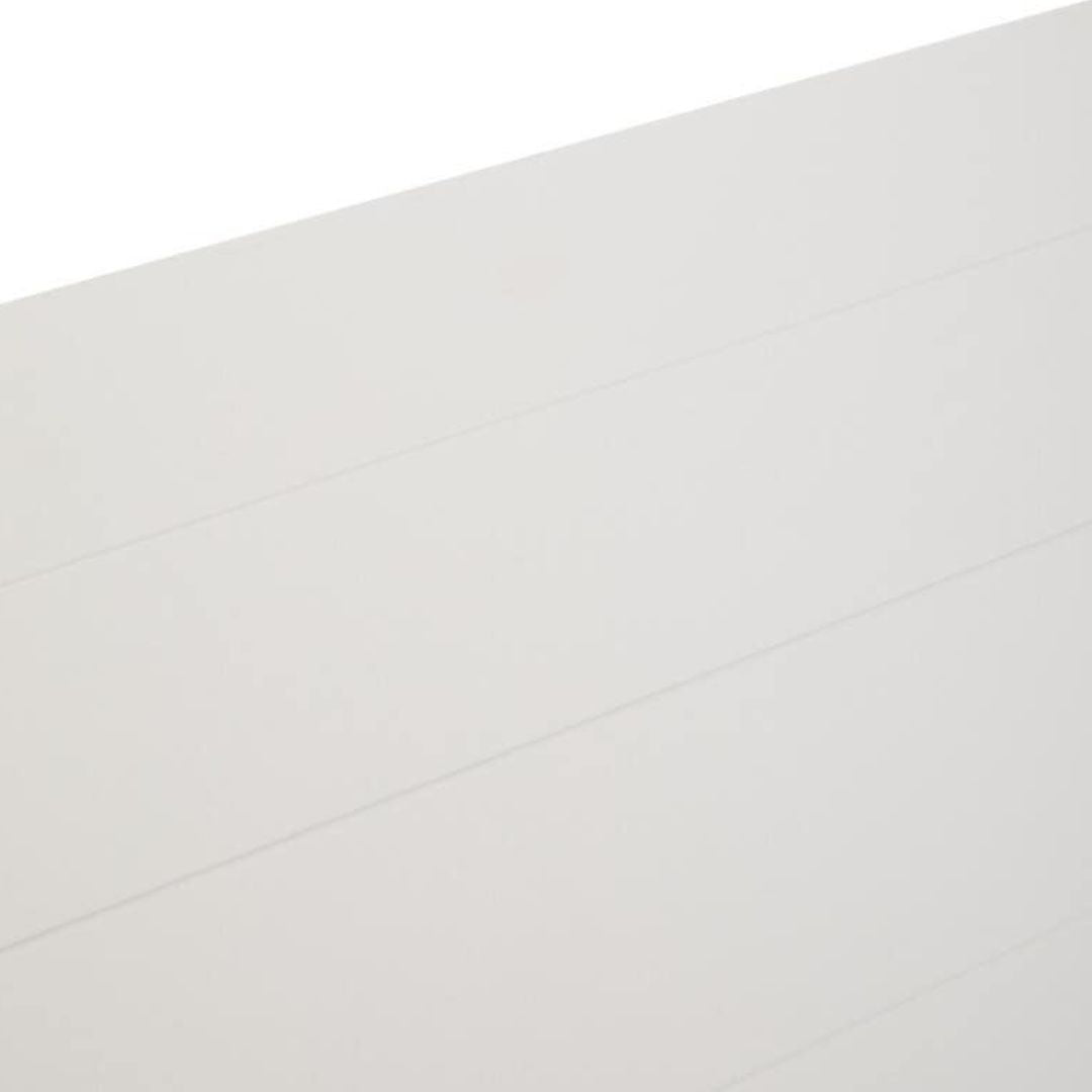 Loxley White 2 Tier Bookcase with Cross Frame Detail