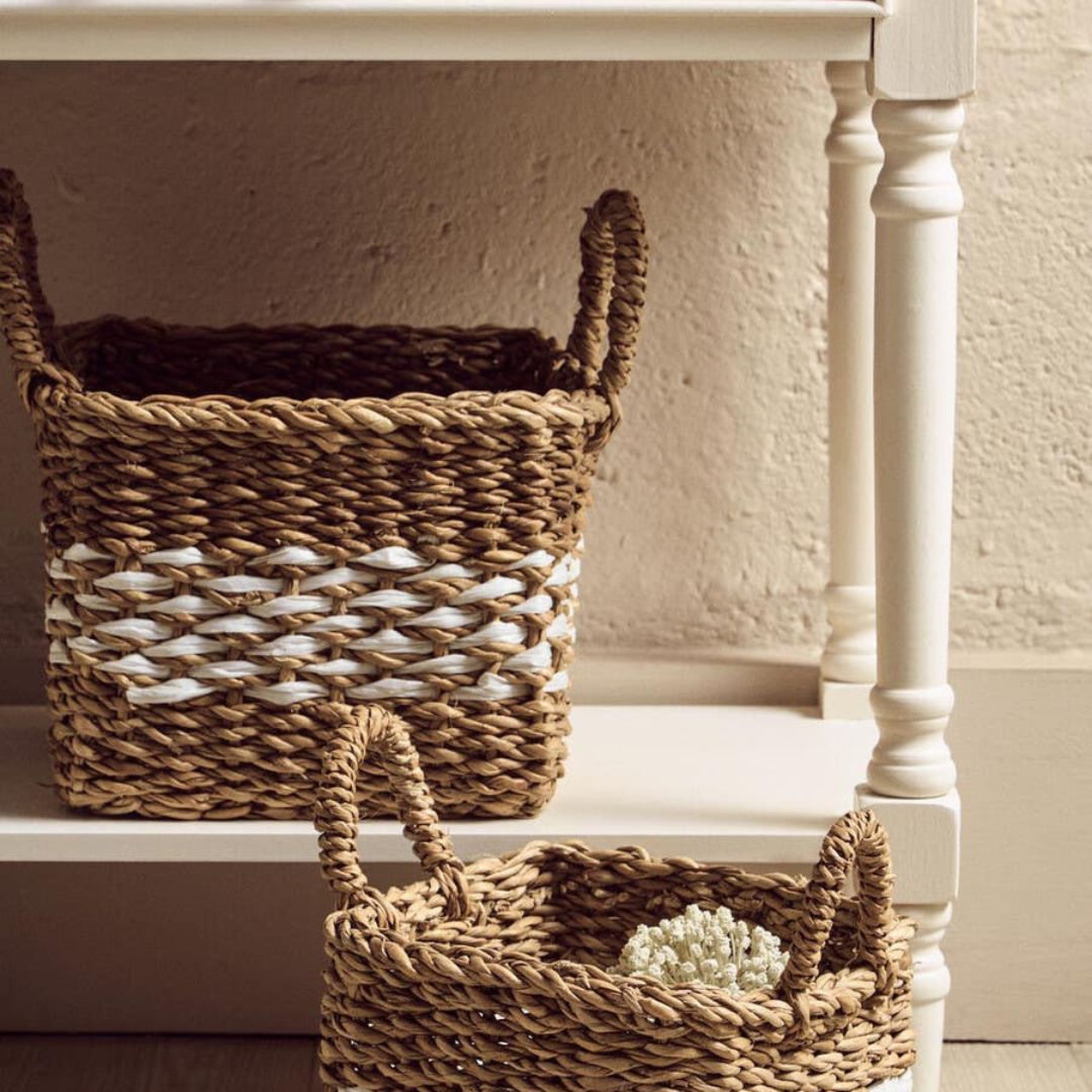 Loxley White 3 Drawers Console Table with Textured Fronts
