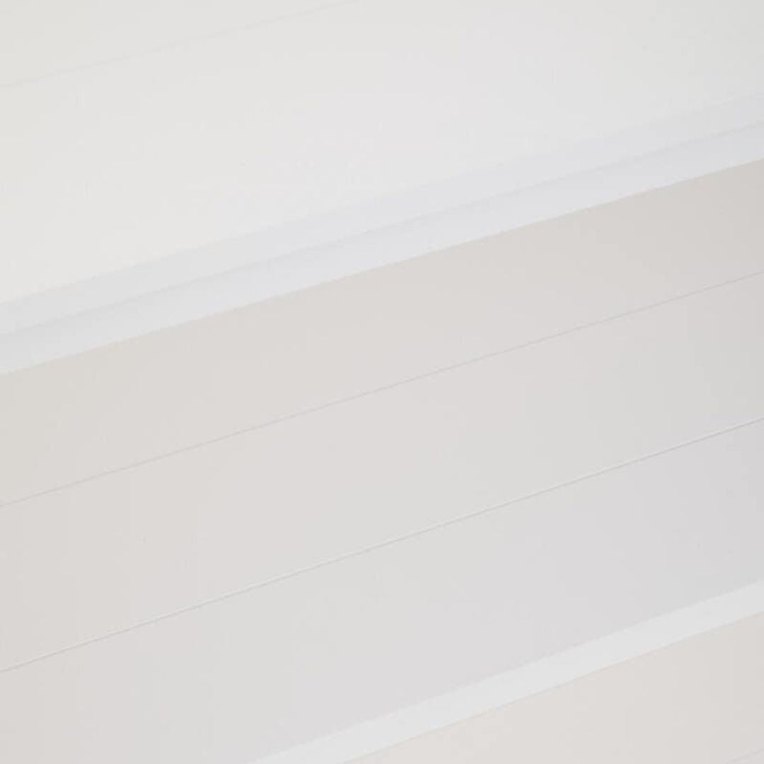 Loxley White Wide 2 Tier Bookcase with Cross Frame Detail