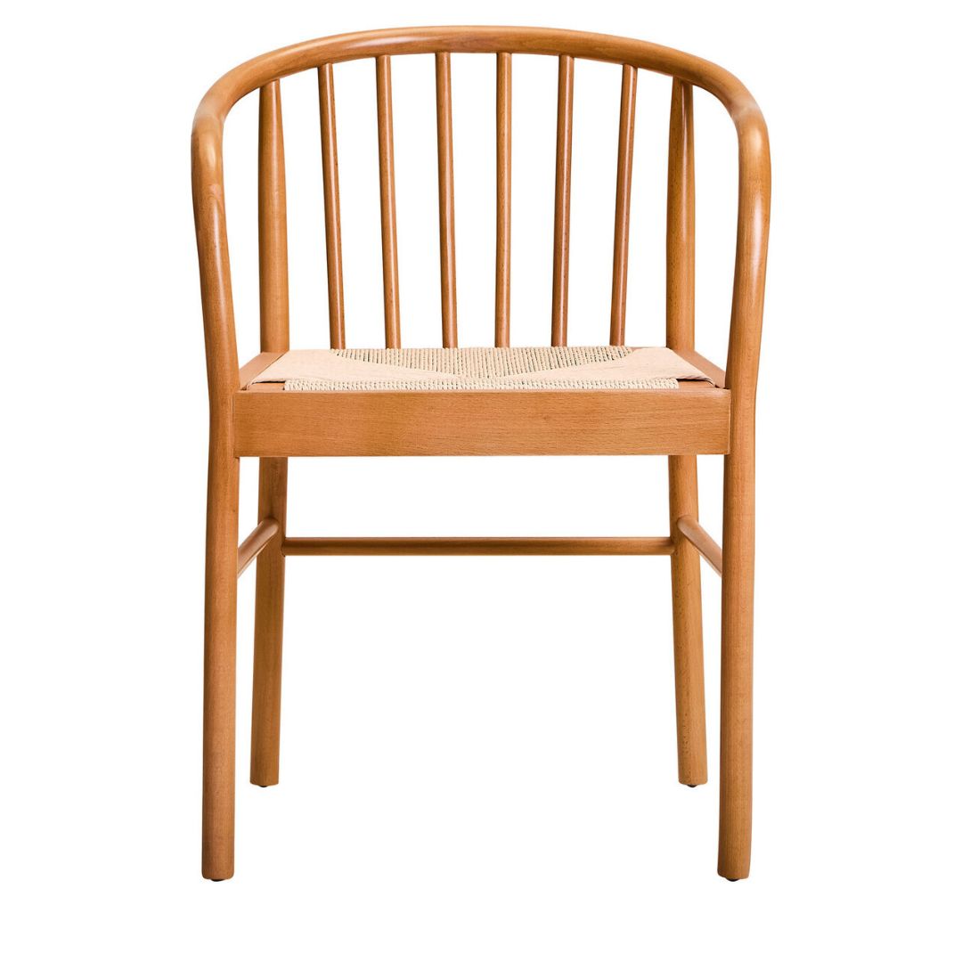 Timber Rope Seat Lumi Natural Rope Seat Dining Chair – Beech Wood Frame – INSIDE HOUSE