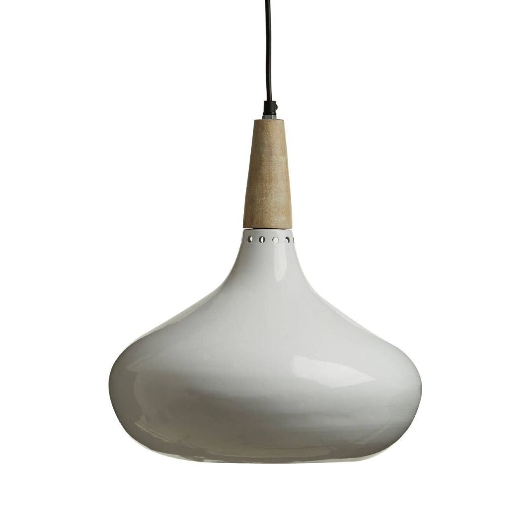 Nordelle White Drop Steel Pendant - INSIDE HOUSE