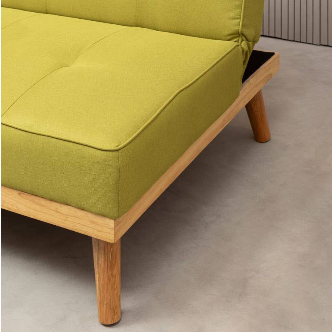 Nordgren Sleeper 3 Seat Green Sofa Bed - INSIDE HOUSE