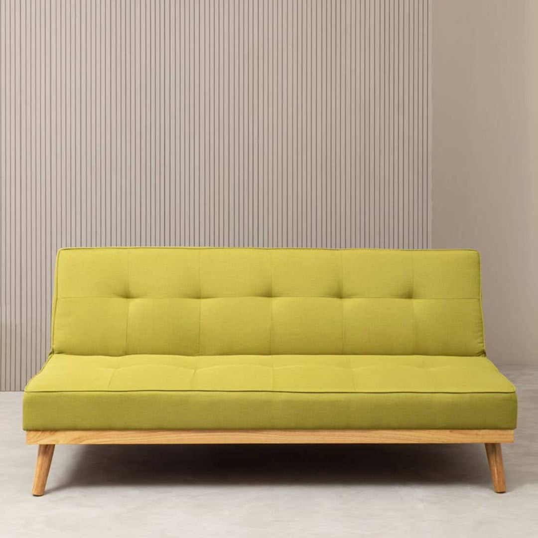 Nordgren Sleeper 3 Seat Green Sofa Bed - INSIDE HOUSE