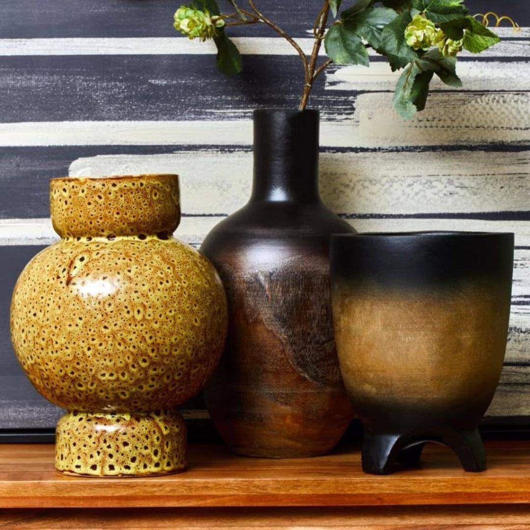 Orinoco Sculptural Ceramic Vase - Large