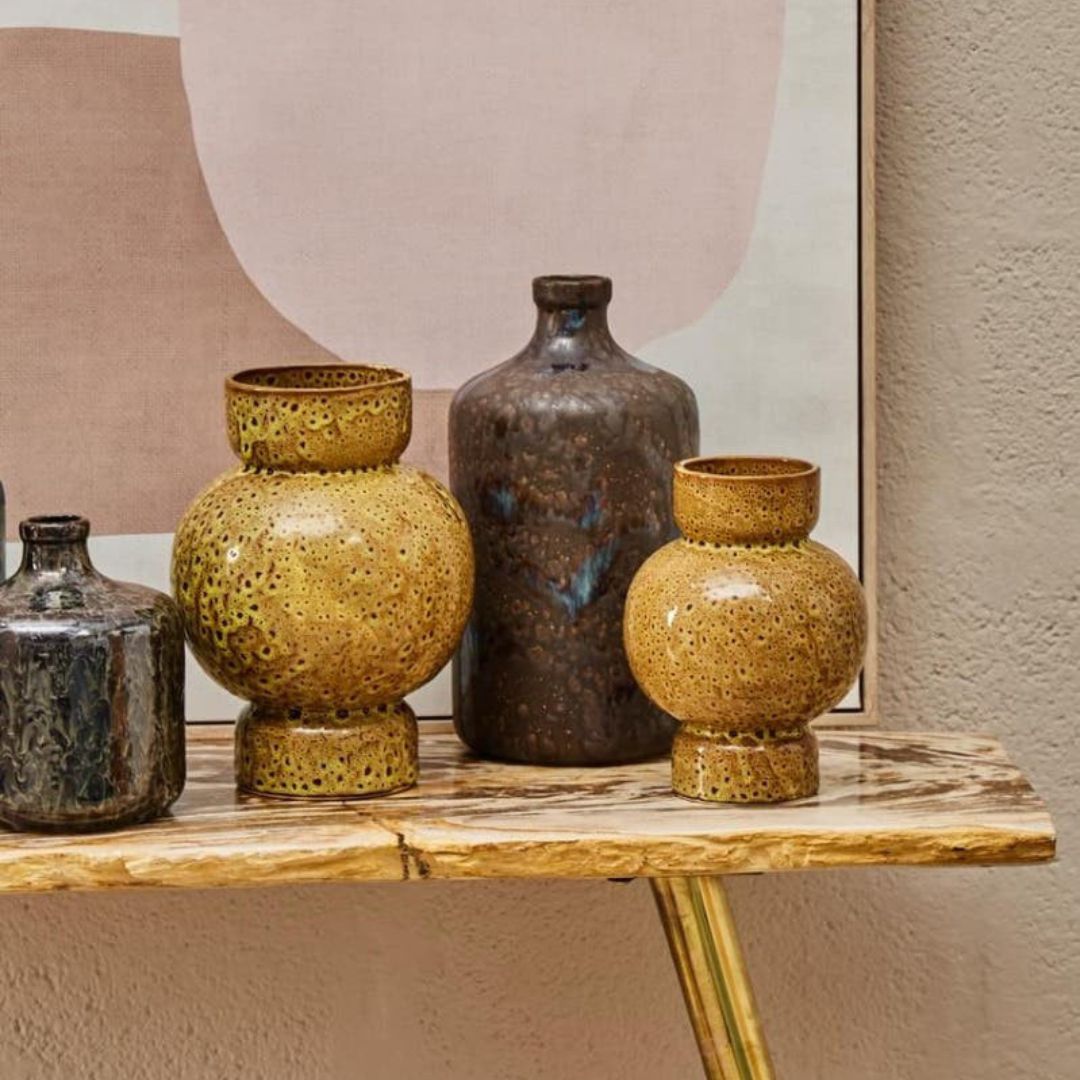 Orinoco Sculptural Ceramic Vase - Small