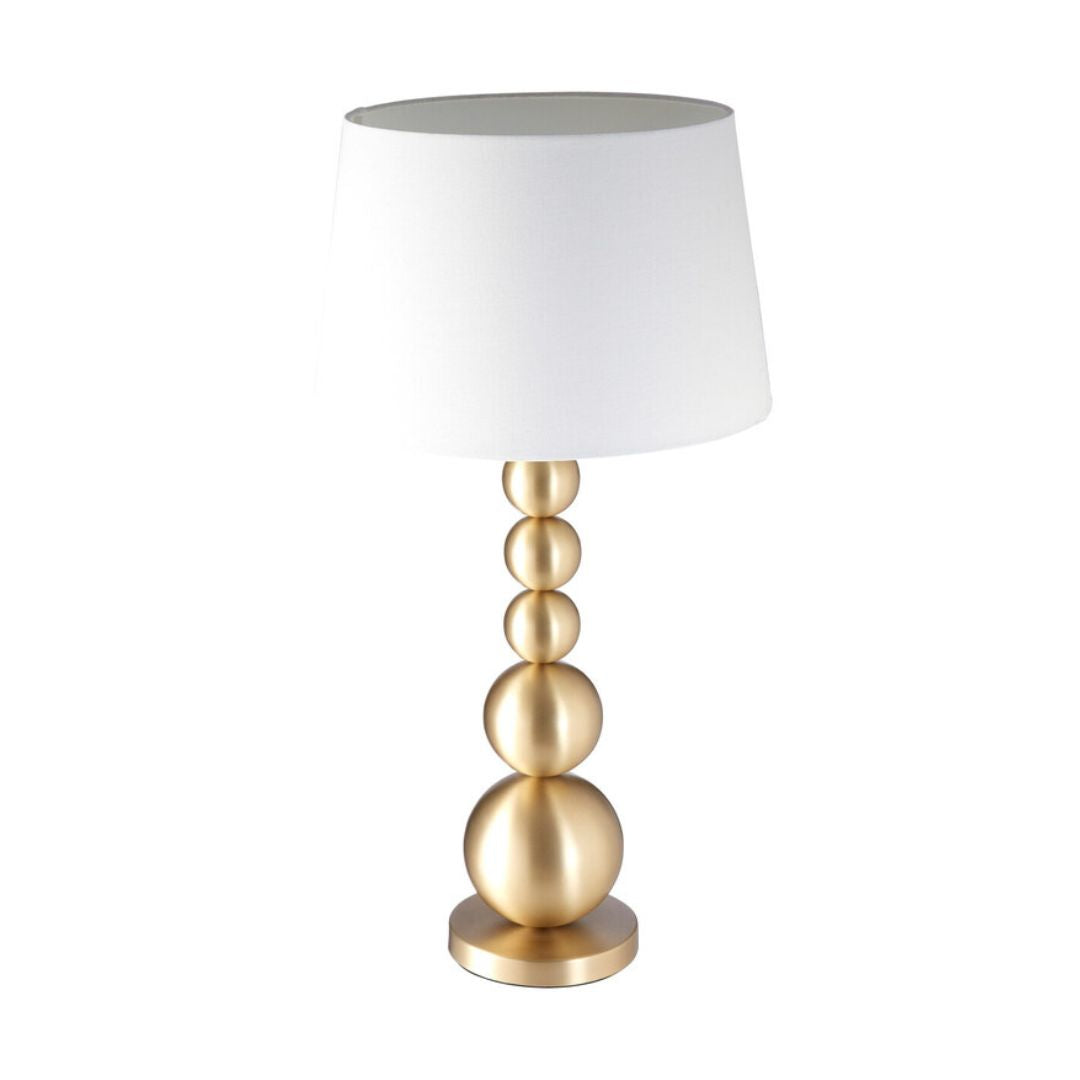 Orson Brushed Brass Orb Table Lamp - INSIDE HOUSE