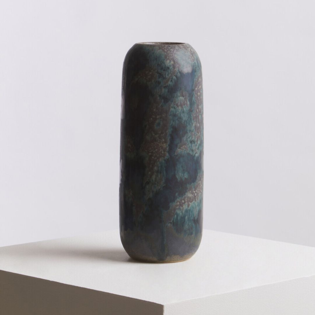 Orvello Abstract Glaze Ceramic Vase - Medium