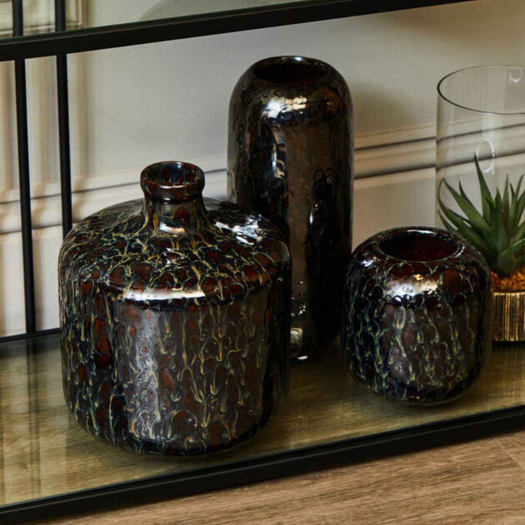 Orvello Deep Glaze Ceramic Vase - Small