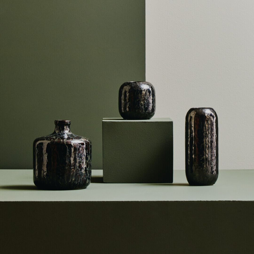 Orvello Deep Glaze Ceramic Vase - Small