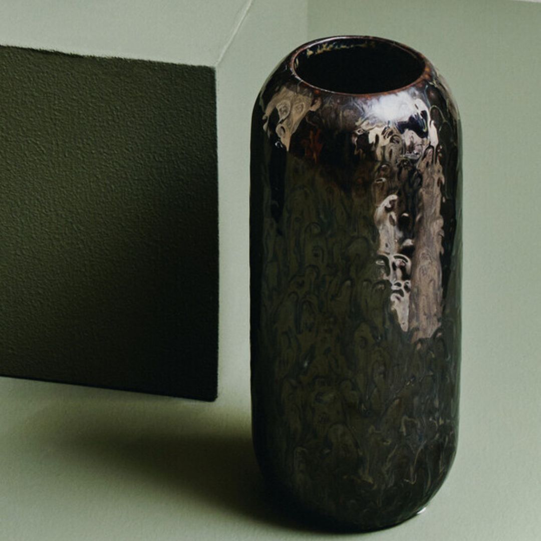 Orvello Deep Glaze Ceramic Vase - Small