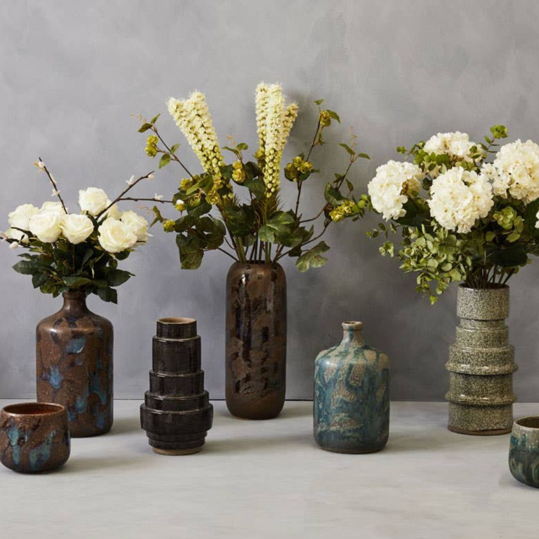 Orvello Reactive Glaze Ceramic Bottle Vase