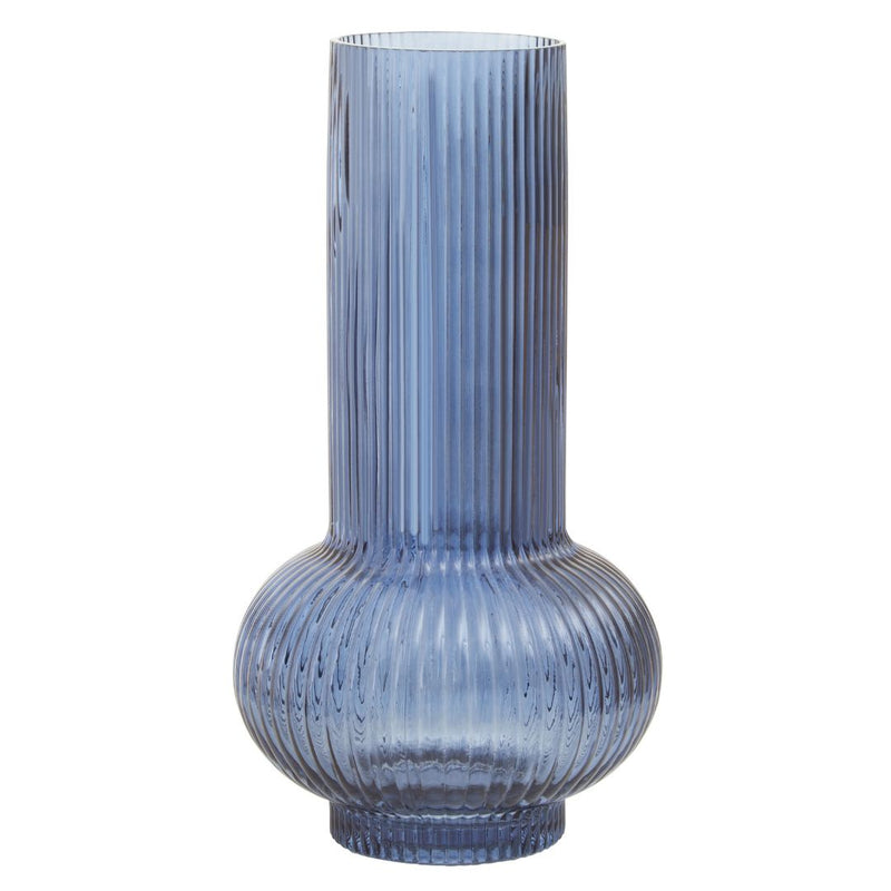 Fruticosa Lower Blue Glass Vase