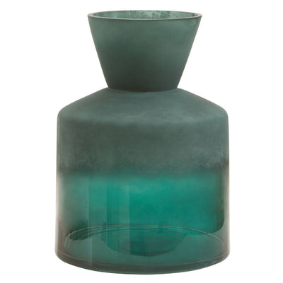 Botanical Large Tapered Ombre Glass Vase