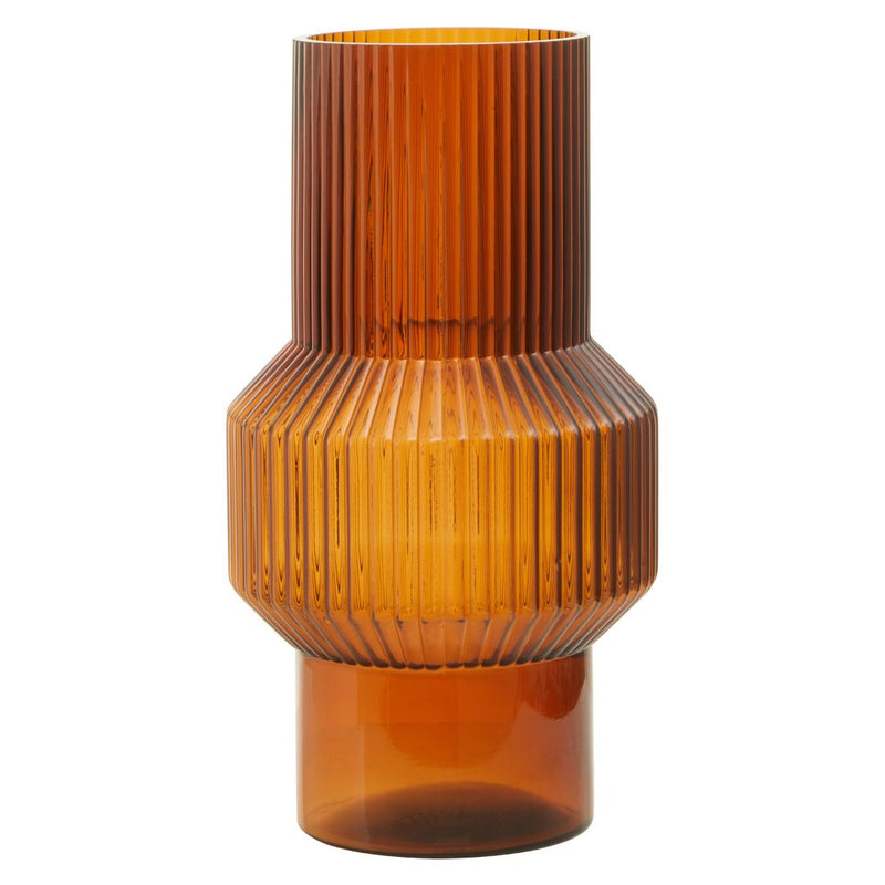 Fruticosa Small Brown Glass Vase