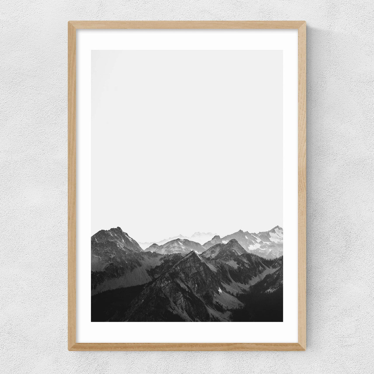 Mountains Black and White - INSIDE HOUSE