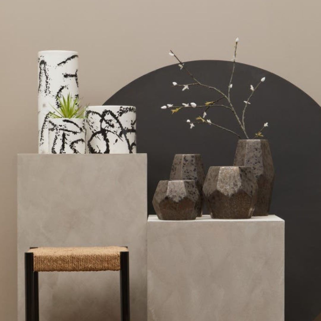 Ravello Splash Effect Ceramic Vase - Large
