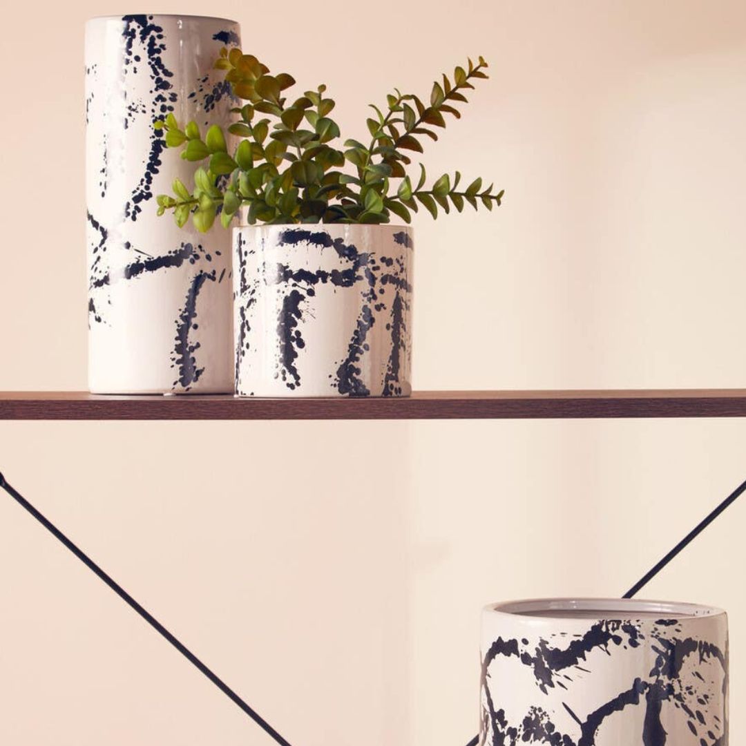 Ravello Splash Effect Ceramic Vase - Large