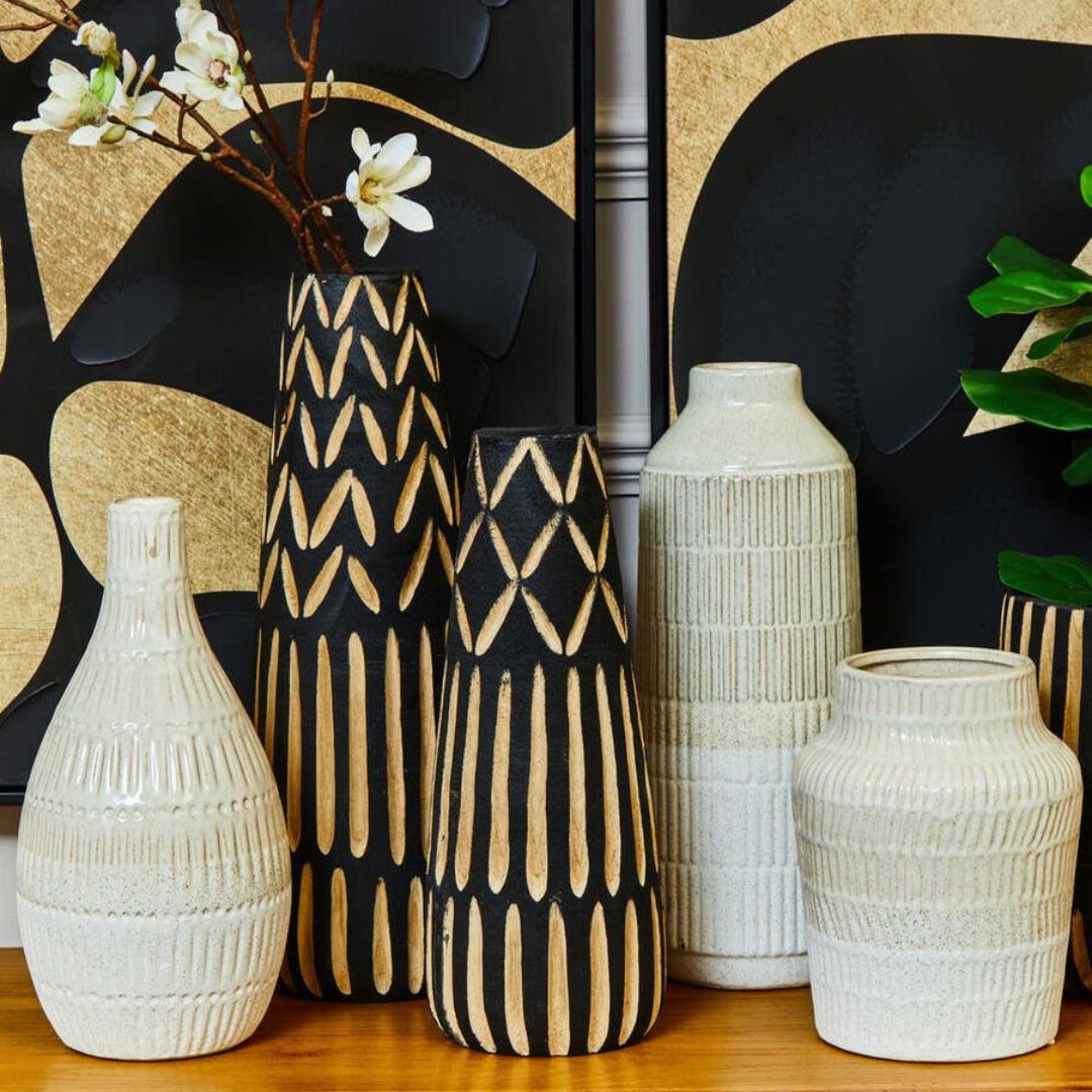 Ravon Rounded Bottle Ceramic Vase