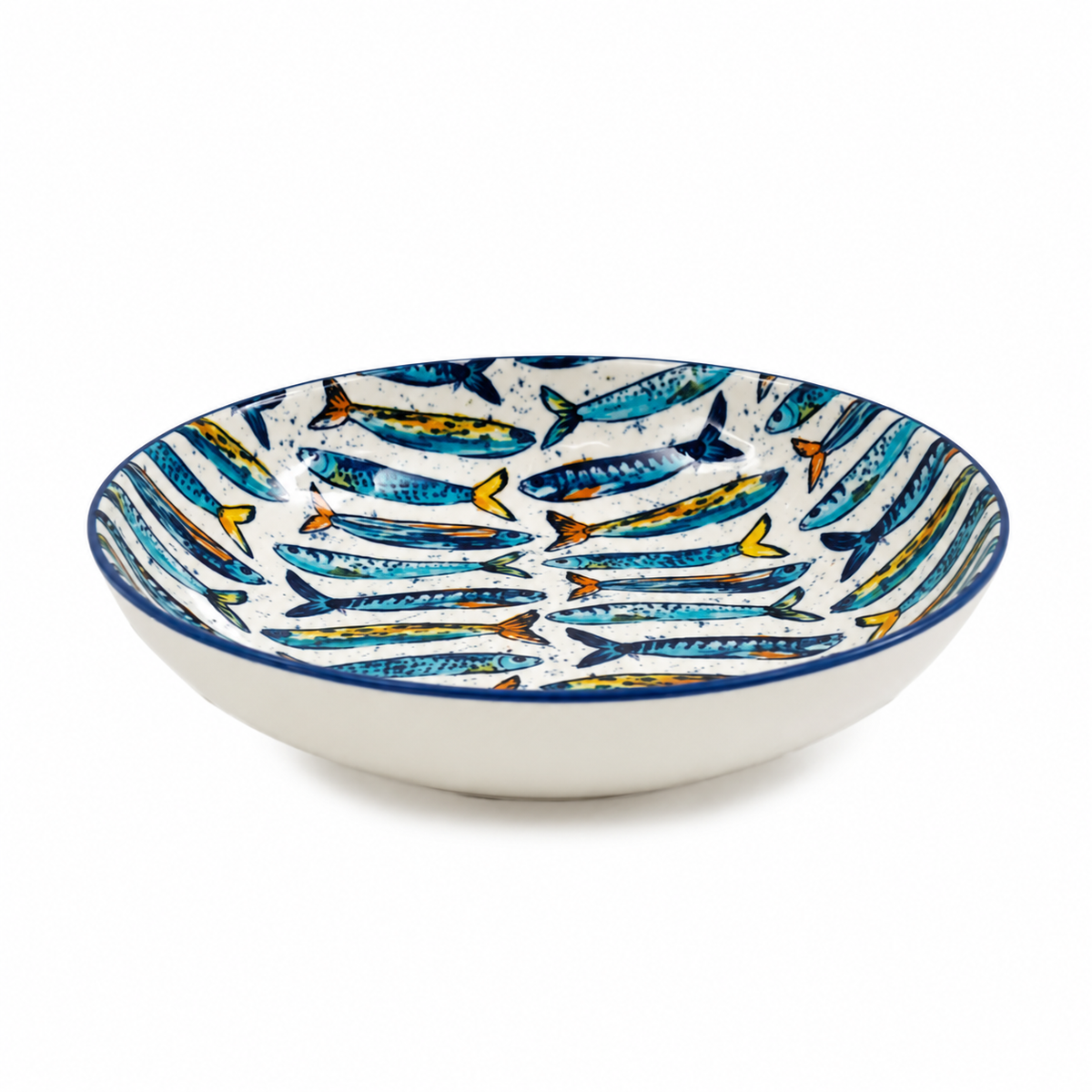 Sardine Pattern Pasta Bowl