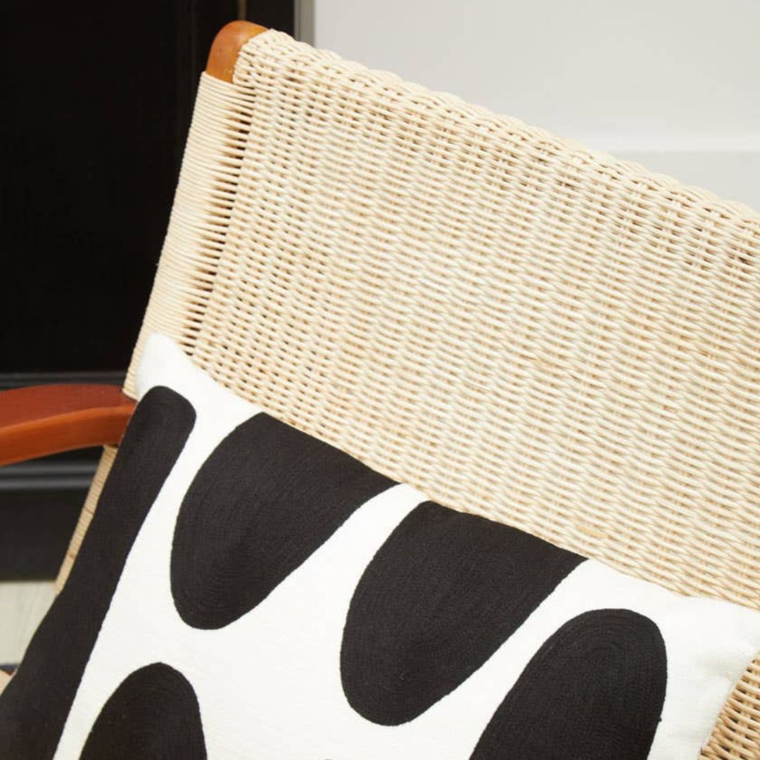 Savana Natural Rattan Woven Lounge Chair – Wooden Frame