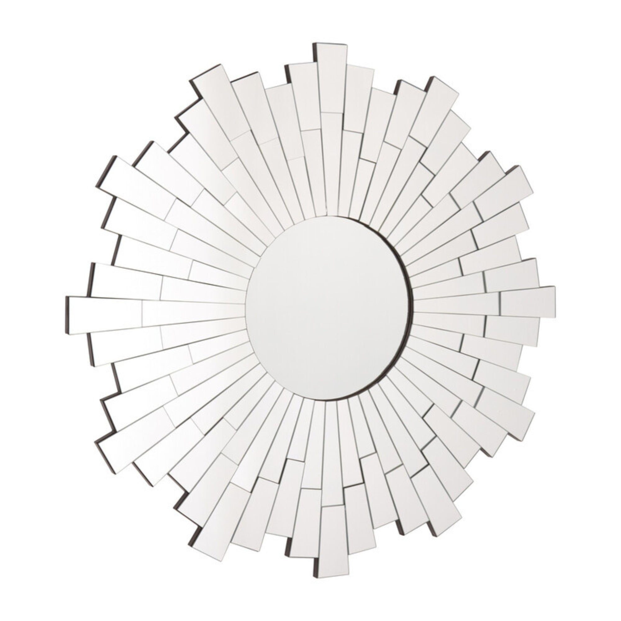 Shine Sunburst Design Round Wall Mirror - INSIDE HOUSE