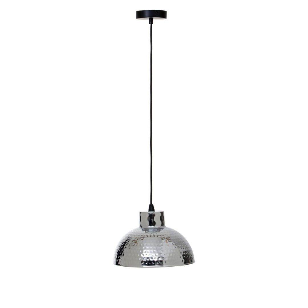 Solano Hammered Chrome Pendant Light - INSIDE HOUSE