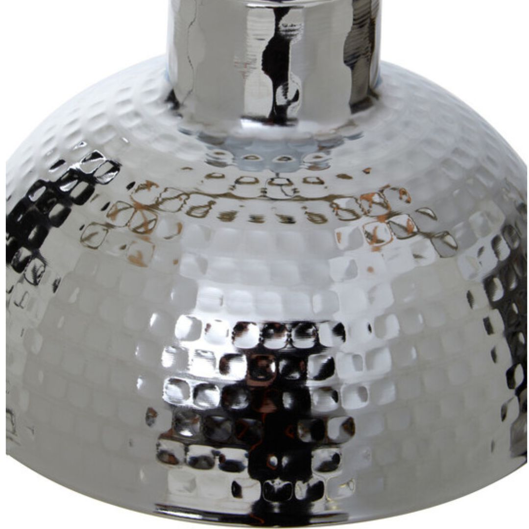 Solano Hammered Chrome Pendant Light - INSIDE HOUSE