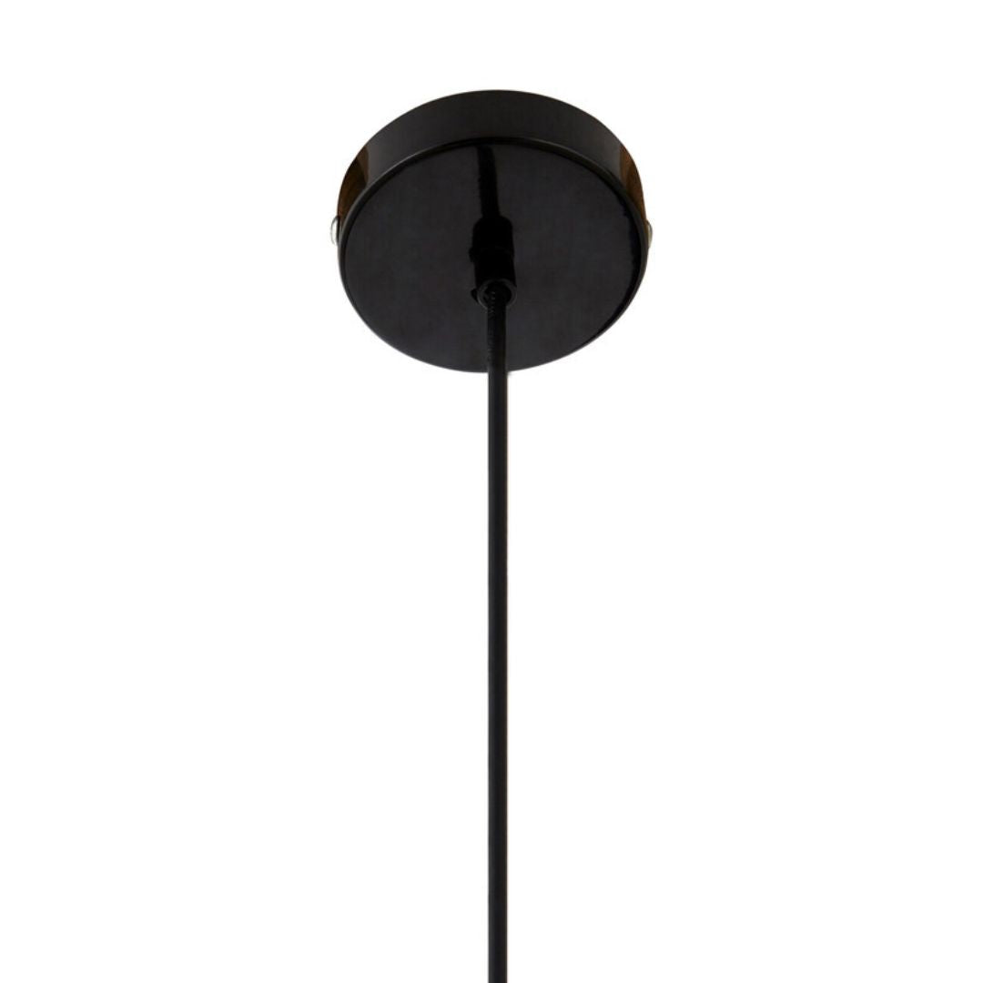 Sorren Black Ridged Retro Pendant - INSIDE HOUSE