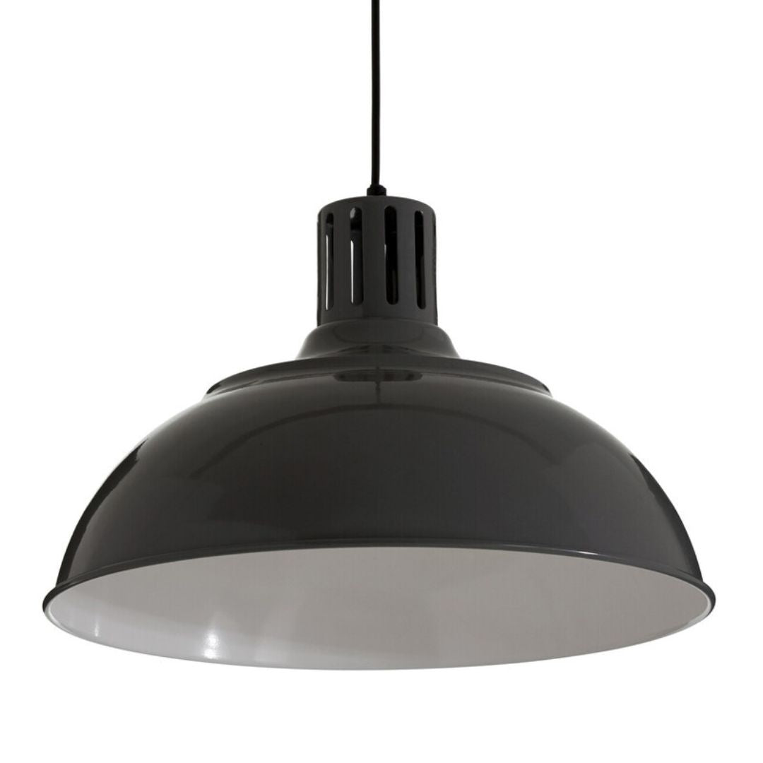 Sorren Grey Ridged Retro Pendant - INSIDE HOUSE