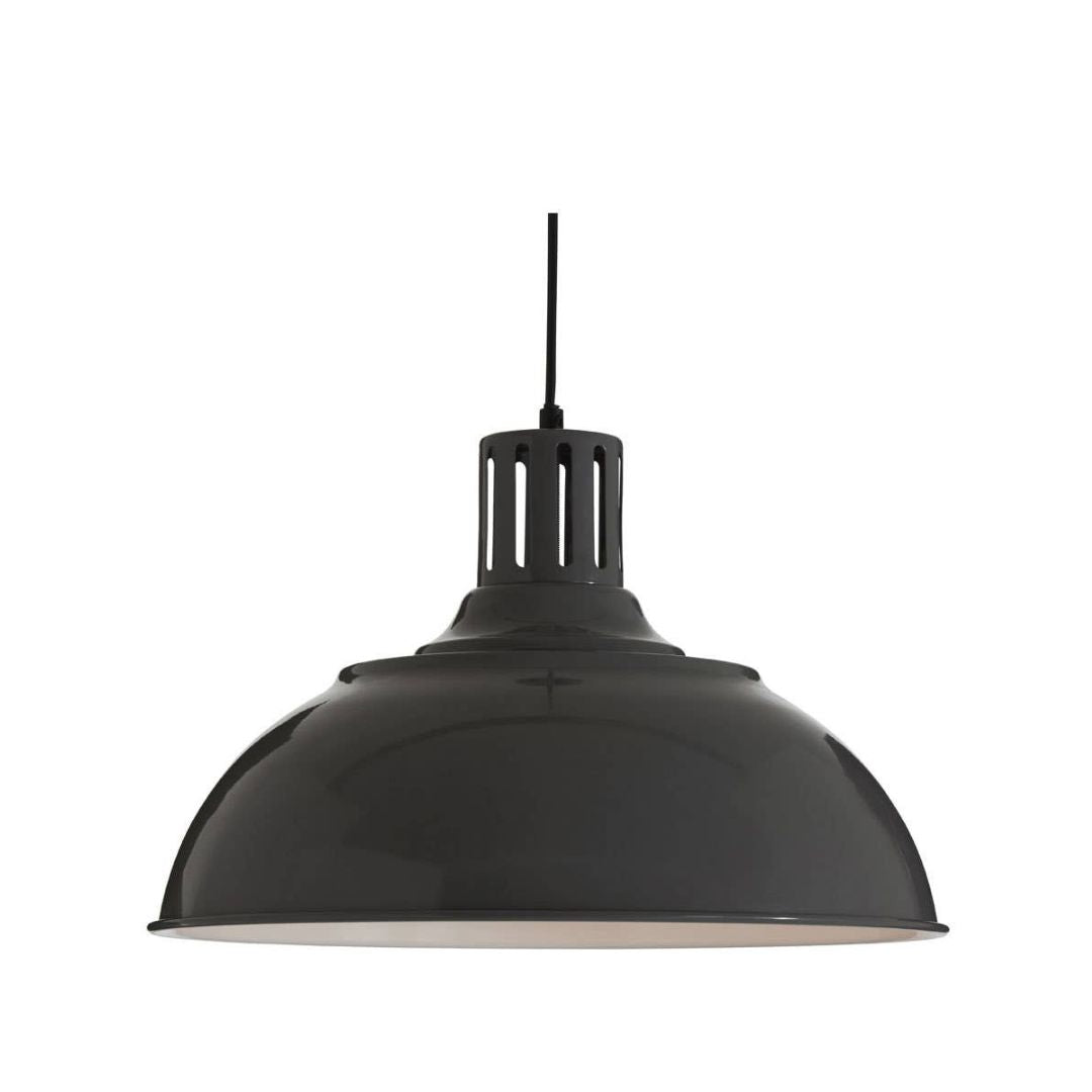 Sorren Grey Ridged Retro Pendant - INSIDE HOUSE