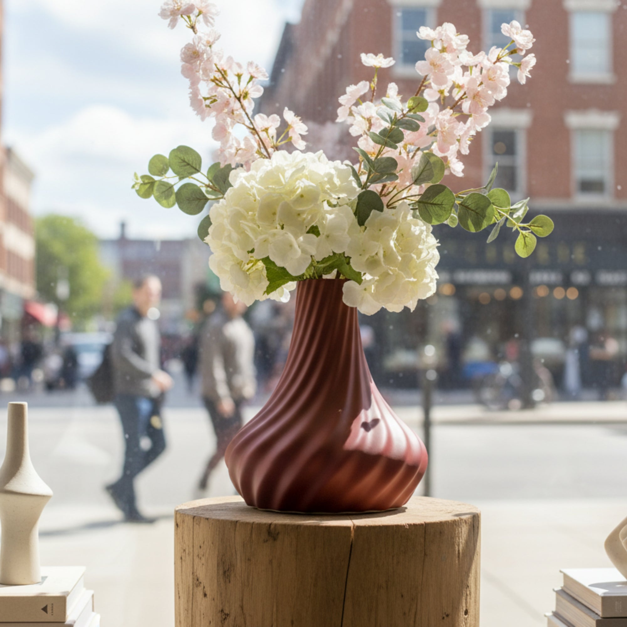 Taper Vase For Faux or Real Flowers / Planter - INSIDE HOUSE