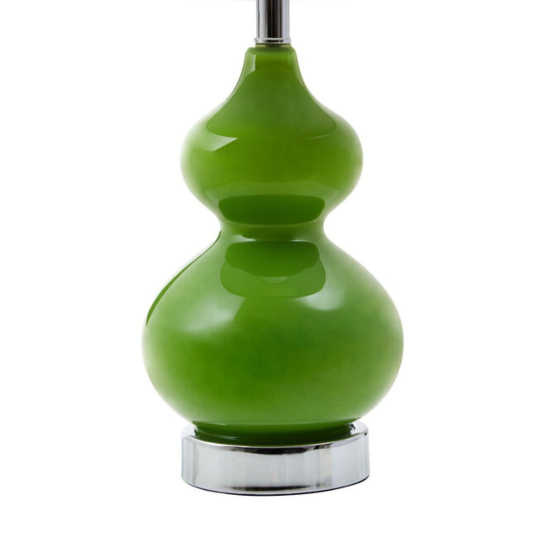 Verona Green Glass Table Lamp - INSIDE HOUSE