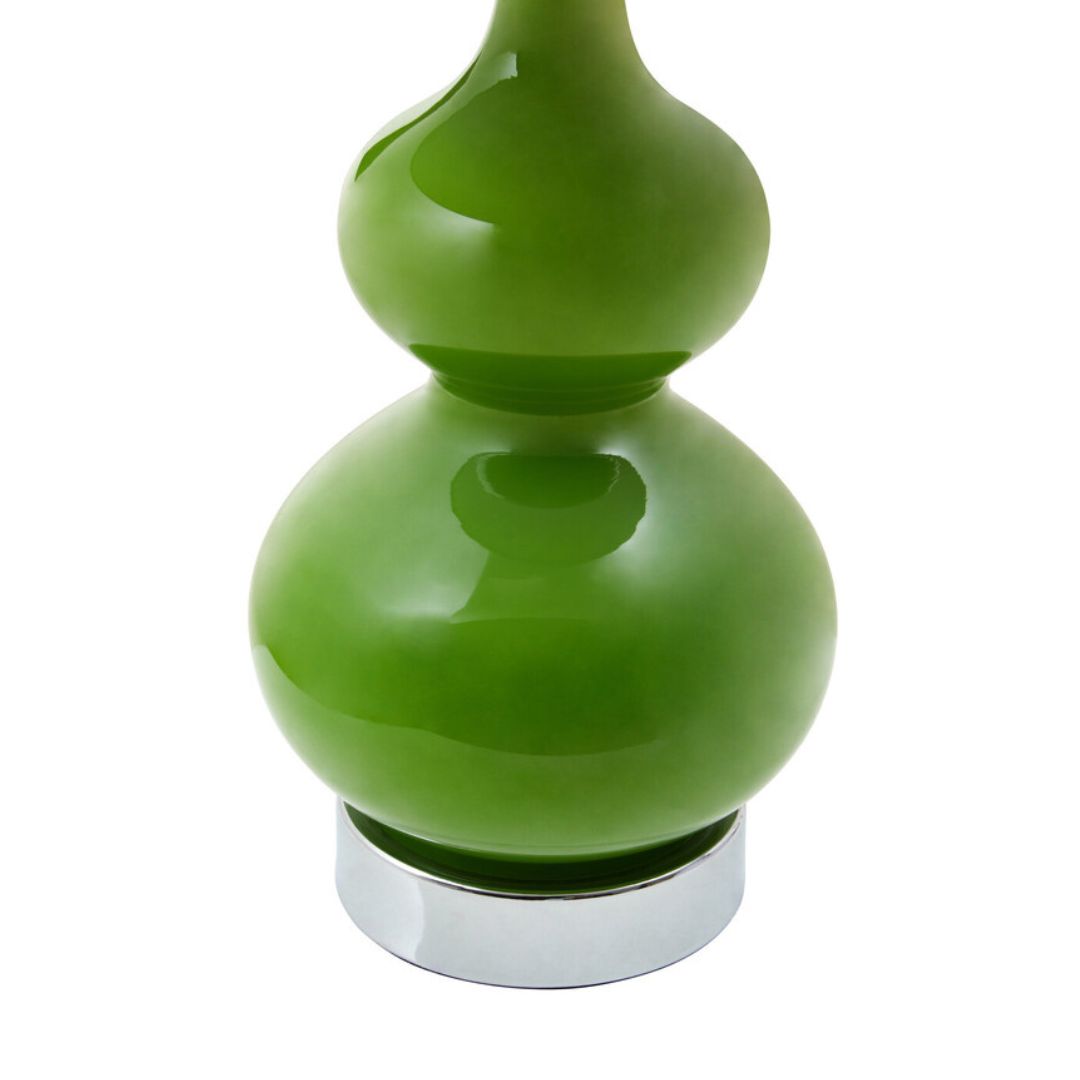Verona Green Glass Table Lamp - INSIDE HOUSE