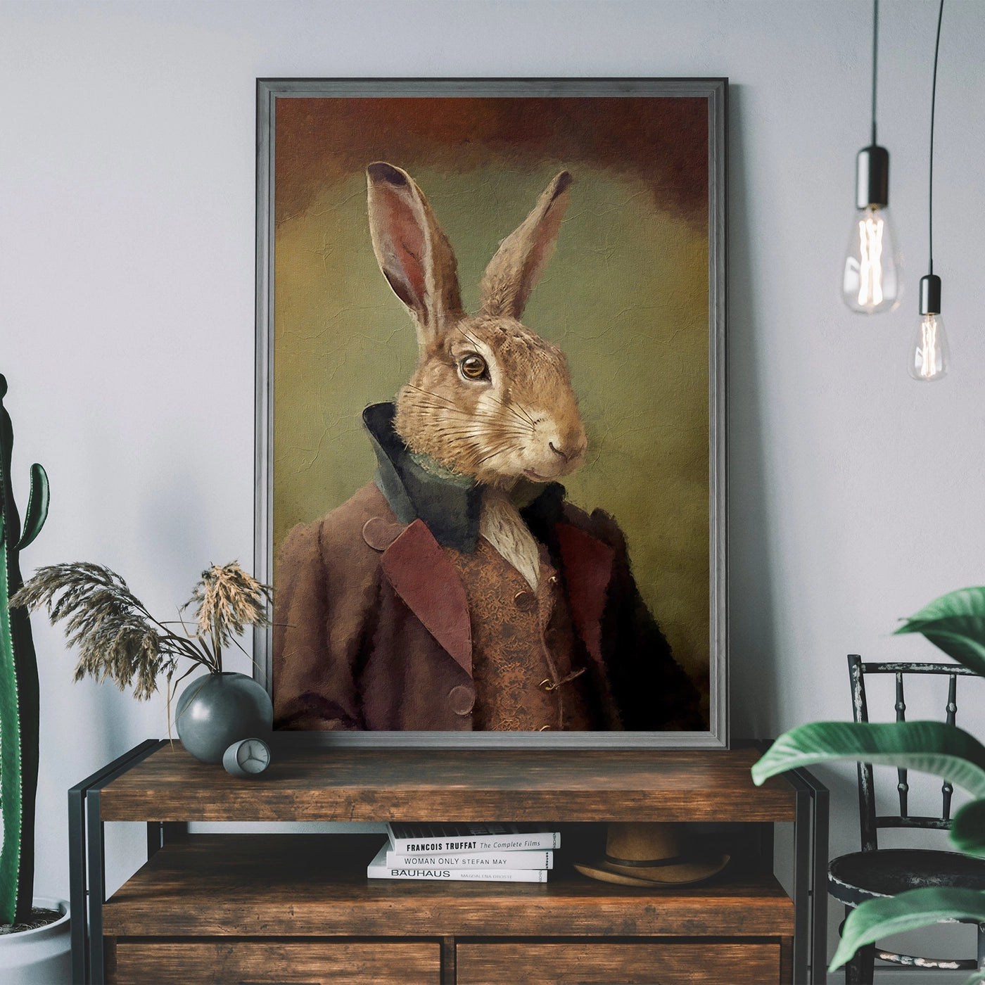 Hare Animal Head Print - INSIDE HOUSE