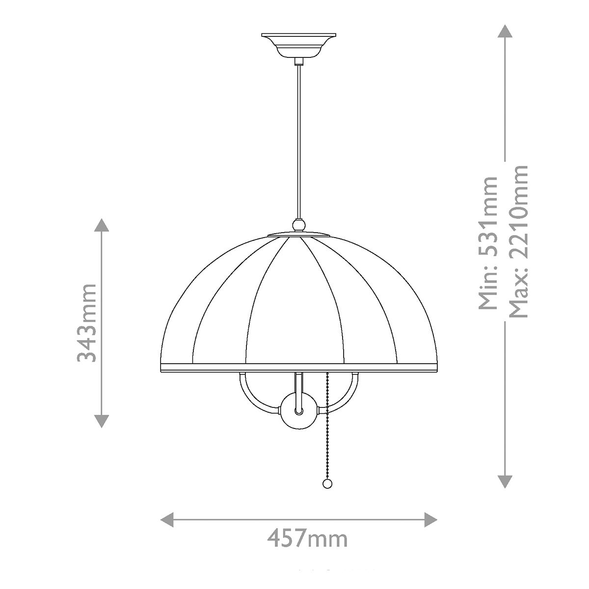 Crosby Brushed Gold &amp; Satin Cream 4 Light Pendant Light