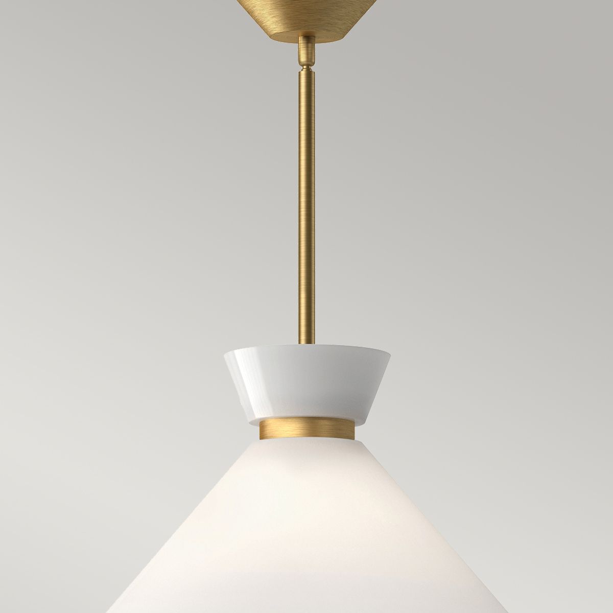 Halston Brushed Gold Pendant Light