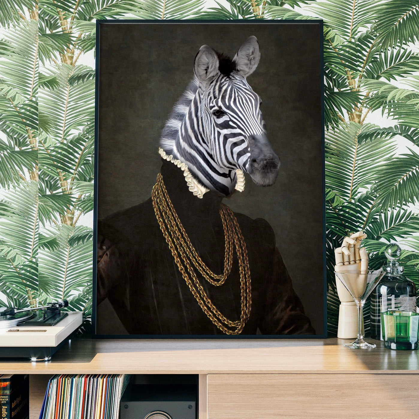Zebra Portrait - INSIDE HOUSE