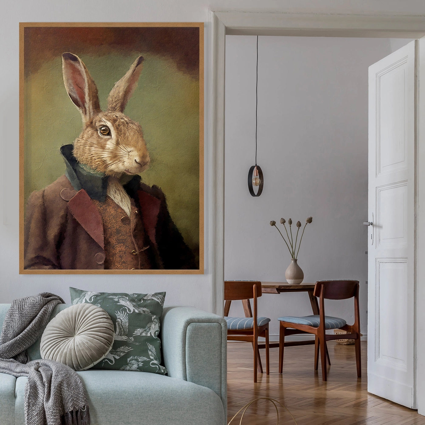 Hare Animal Head Print - INSIDE HOUSE
