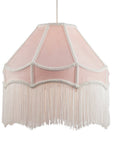 Traditional Victorian Empire 40cm Lamp Shade in Soft Pink with Tassels