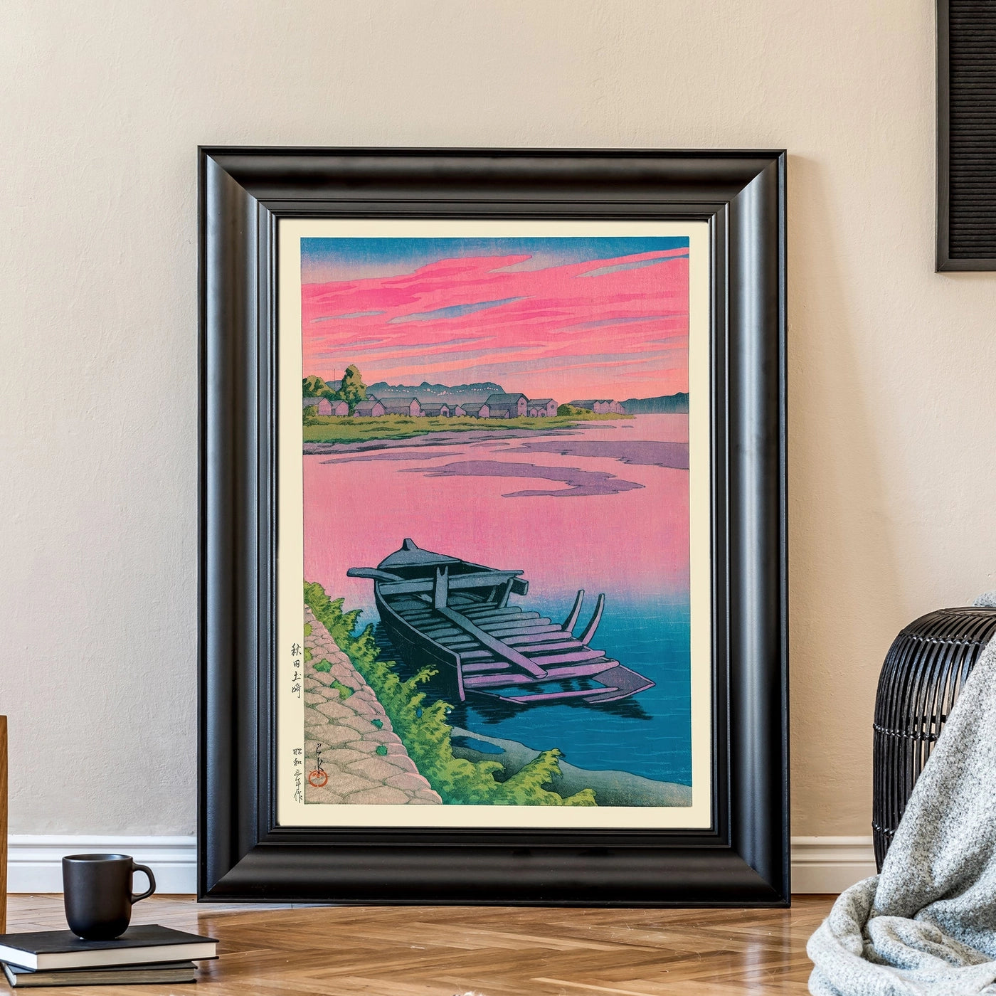 Akita Tsuchizaki By Kawase Hasui Japanese Print - INSIDE HOUSE