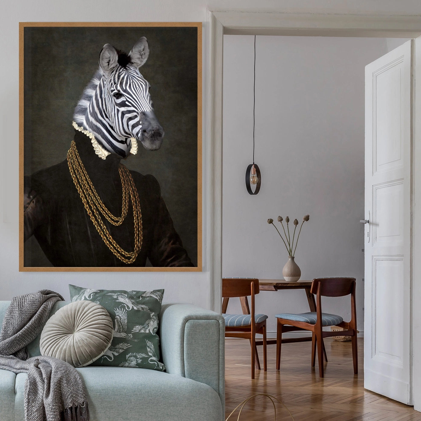 Zebra Portrait - INSIDE HOUSE