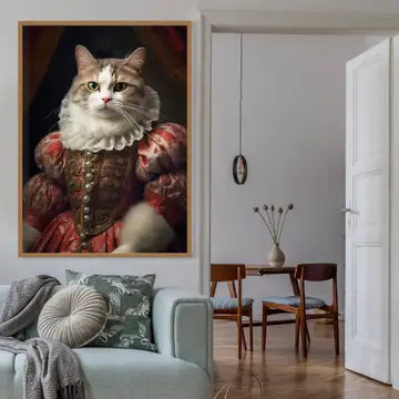 Shorthair Cat Animal Portrait Print - INSIDE HOUSE