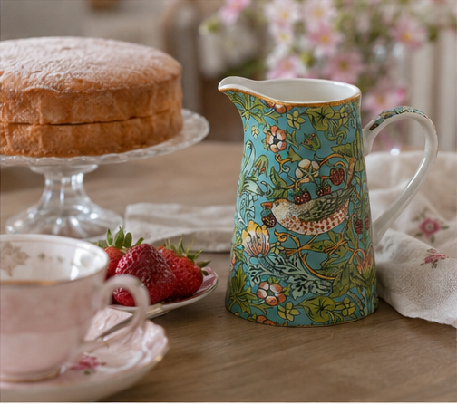 Strawberry Thief William Morris Ceramic Jug 500ml