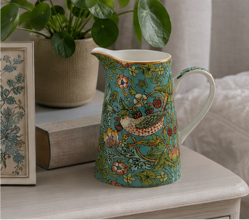 Strawberry Thief William Morris Ceramic Jug 500ml